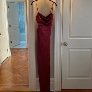 Windsor Red Satin Dress